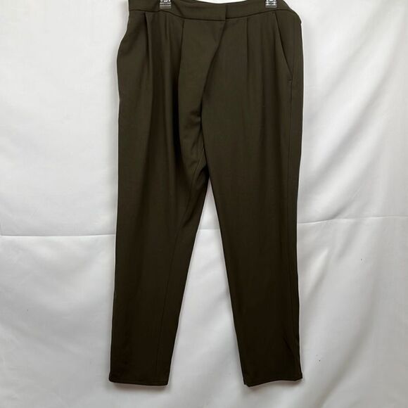 Zara Olive green dress pants size large NWT - Picture 1 of 15